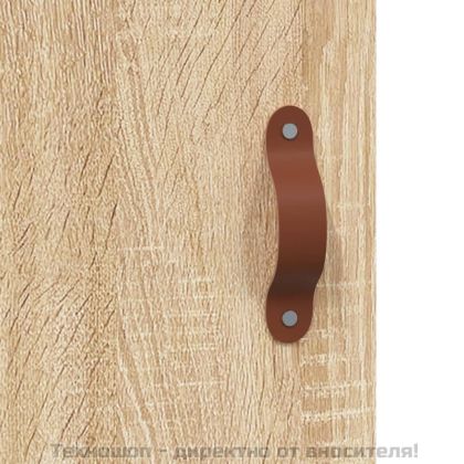 Сайдборд, дъб сонома, 34,5x34x90 см, инженерно дърво