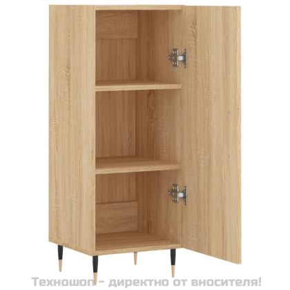 Сайдборд, дъб сонома, 34,5x34x90 см, инженерно дърво