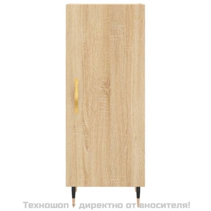 Сайдборд, дъб сонома, 34,5x34x90 см, инженерно дърво