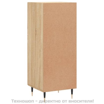 Сайдборд, дъб сонома, 34,5x34x90 см, инженерно дърво