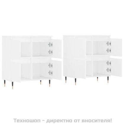 Сайдборди, 2 бр, бели, инженерно дърво