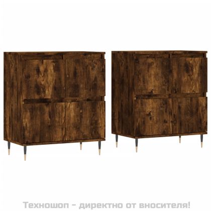 Сайдборди, 2 бр, опушен дъб, инженерно дърво