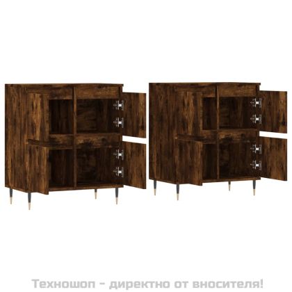 Сайдборди, 2 бр, опушен дъб, инженерно дърво