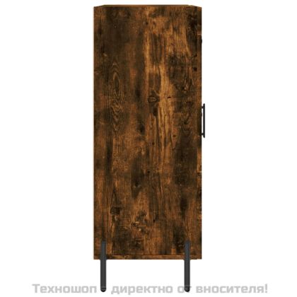 Сайдборд, опушен дъб, 69,5x34x90 см, инженерно дърво