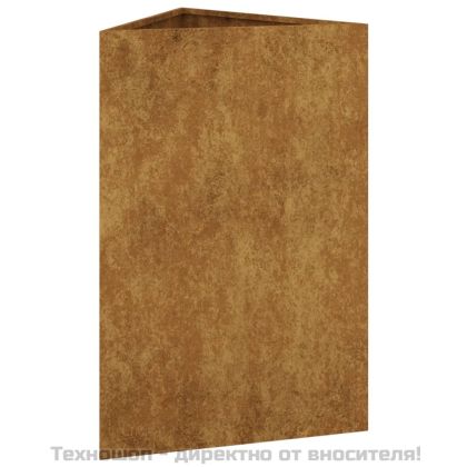 Градинска кашпа, 50x43x75 см, кортенова стомана