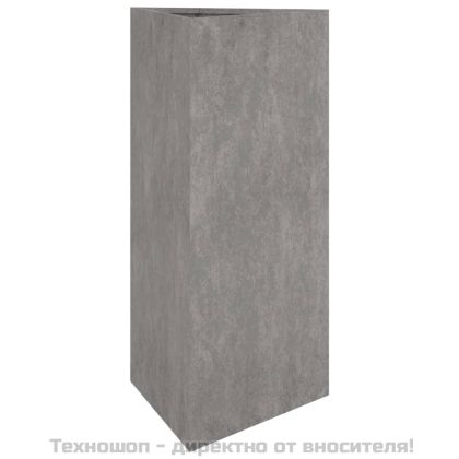 Градинска кашпа, 40x34,5x75 см, кортенова стомана