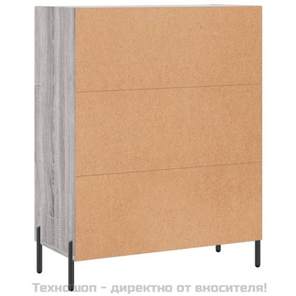 Сайдборд, сив сонома, 69,5x34x90 см, инженерно дърво