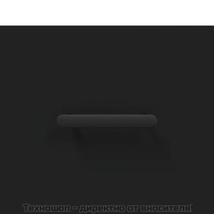 Сайдборд, черен, 69,5x34x90 см, инженерно дърво