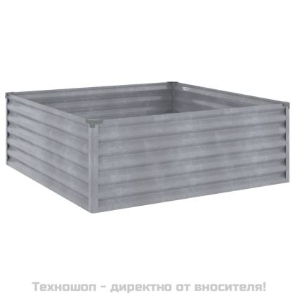 Градинска повдигната леха 100x100x36 см кортенова стомана