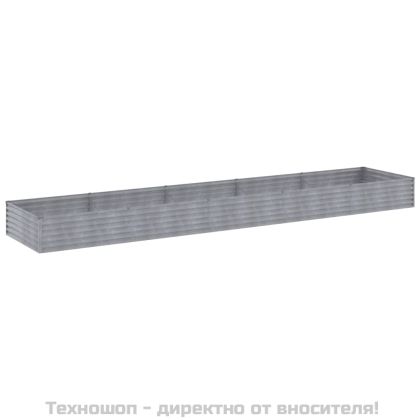 Градинска повдигната леха 482x100x36 см кортенова стомана