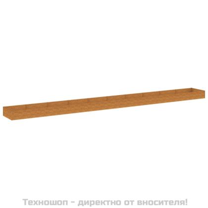 Градинска повдигната леха 960x100x36 см кортенова стомана