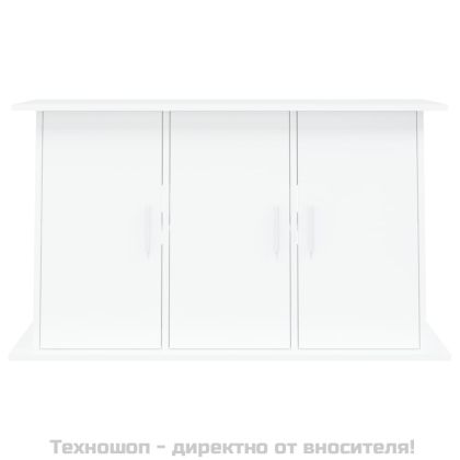 Поставка за аквариум, бяла, 101x41x58 см, инженерно дърво