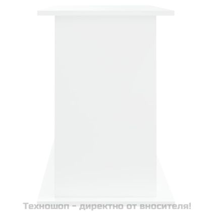 Поставка за аквариум, бяла, 101x41x58 см, инженерно дърво
