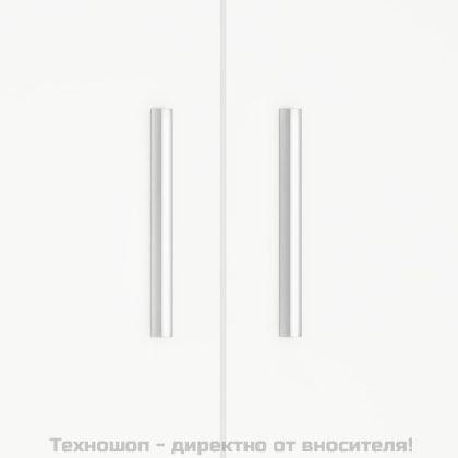 Поставка за аквариум, бяла, 101x41x58 см, инженерно дърво