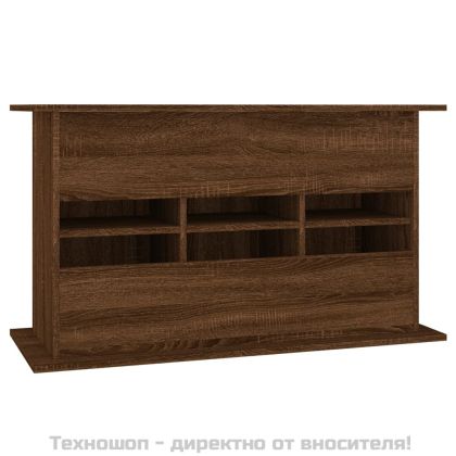 Поставка за аквариум, кафяв дъб, 101x41x58 см, инженерно дърво