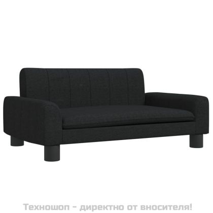 Кучешко легло черно 70x45x30 см кадифе