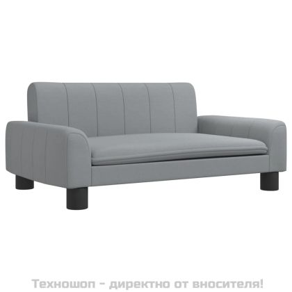 Кучешко легло светлосиво 70x45x30 см текстил