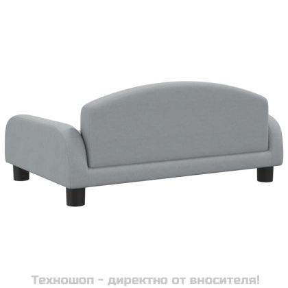 Кучешко легло светлосиво 70x45x30 см текстил