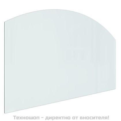 Стъклена подложка за камина, 100x60 см