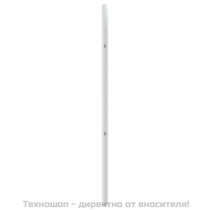 Метална табла за глава, бяла, 100 см