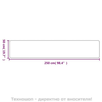 Пътека, сизалена визия, пясъчен, 50x250 см