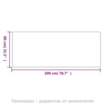 Пътека, сизалена визия, пясъчен, 80x200 см