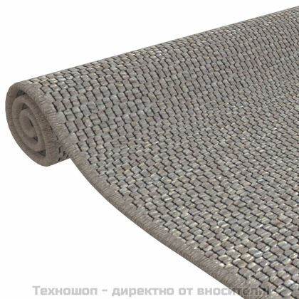 Пътека, сизалена визия, сребрист, 80x150 см