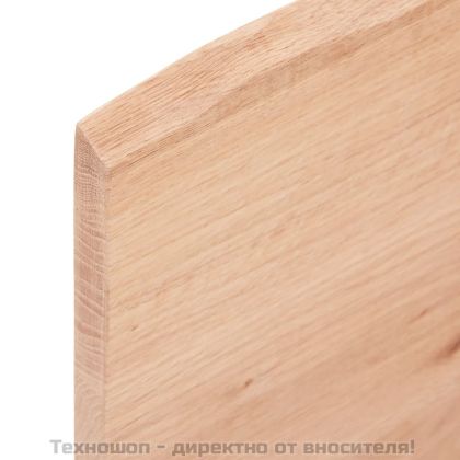 Стенен рафт светлокафяв 40x50x2 см обработен масивен дъб