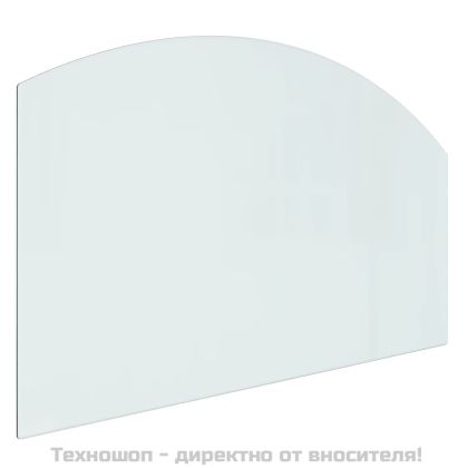 Стъклена подложка за камина, 100x60 см