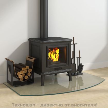 Стъклена подложка за камина, 100x60 см