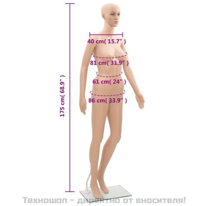 Манекен, дамски силует A