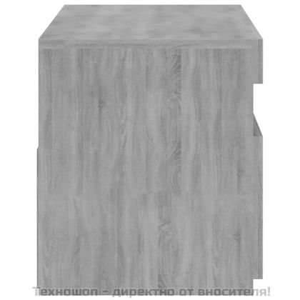 ТВ шкаф с LED осветление, сив сонома, 75x35x40 см