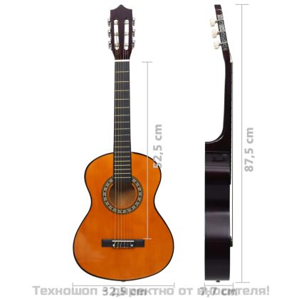 Класическа китара за начинаещи и деца, 1/2, 34", липово дърво