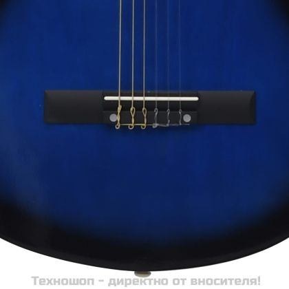 Уестърн класическа cutaway китара с 6 струни, син нюанс, 38"