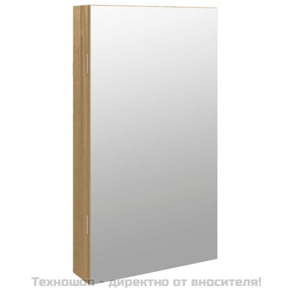 Огледален шкаф за бижута с LED осветление, стенен монтаж