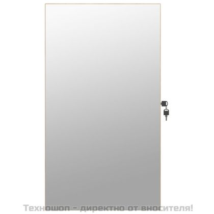 Огледален шкаф за бижута с LED осветление, стенен монтаж