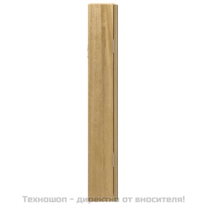 Огледален шкаф за бижута с LED осветление, стенен монтаж