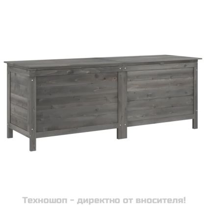 Градинска ракла антрацит 150x50x56,5 см чам масив