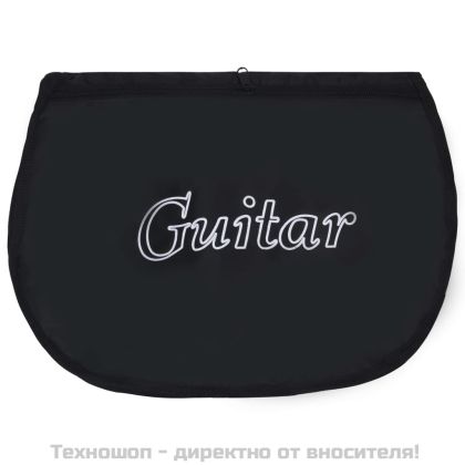 Класическа китара за начинаещи с калъф, черна, 4/4, 39"