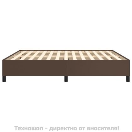 Pамка за легло кафява 180x200 см изкуствена кожа