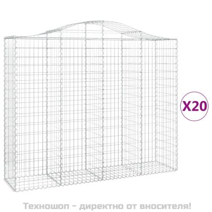 Габионни кошници арка 20 бр 200x50x160/180см поцинковано желязо