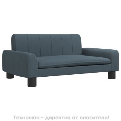 Кучешко легло кучешкосиво 70x45x30 см текстил