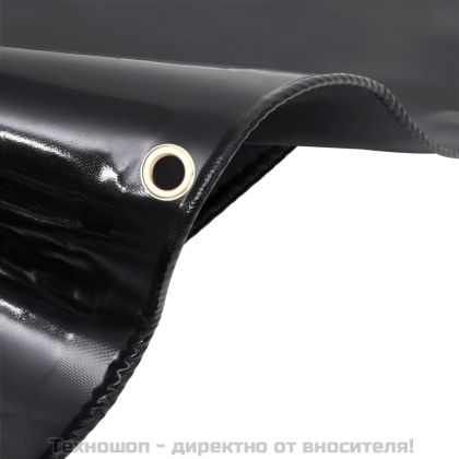 Брезент, 650 г/м², 4x6 м, черен