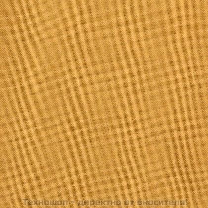Затъмняваща завеса с куки, имитираща лен, жълта, 290x245 см