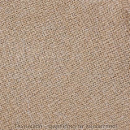 Затъмняващи завеси с куки имитация лен 2 бр бежови 140x225 см