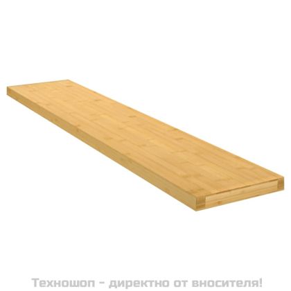 Стенен рафт 100x20x4 см бамбук