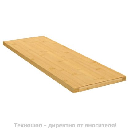 Стенен рафт 60x20x1,5 см бамбук