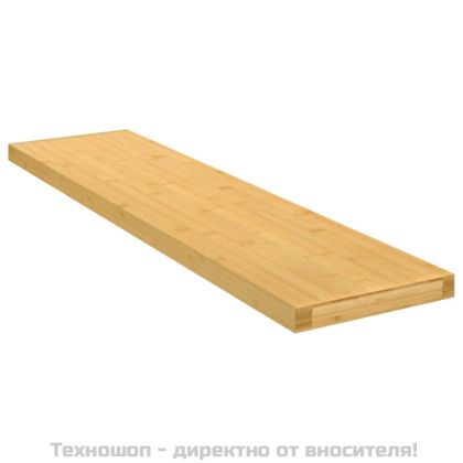 Стенен рафт 80x20x2,5 см бамбук