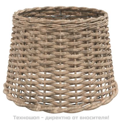 Абажур за таванна лампа кафяв Ø40x26 см ракита