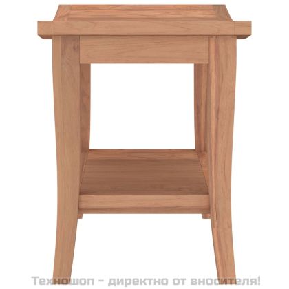 Помощна маса за баня 50x35x45 см тиково дърво масив